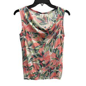 Joie 100% Linen Floral Print Tank Top Small